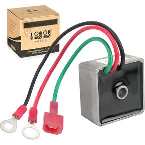 27739-G01 Golf Cart Voltage Regulator Rectifier for EZGO TXT/Medalist Gas 1994-up, Club Car 1984-1991 and Columbia/ParCar 1982-1994, Replaces OEM# 27739G01 435-203