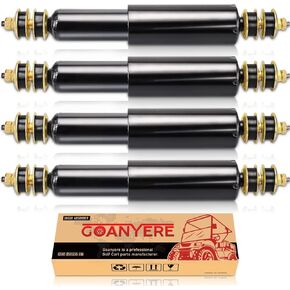 EZGO TXT Shocks, Golf Cart Front and Rear Shocks Absorbers, Fits 1994-Up Gas & Electric EZGO TXT Golf Cart 4PCS,OEM# 76418-01,70928-g01