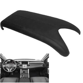 DSparts Center Console Lid Armrest Cover Leather Fits for Acura RDX 07-12 Black Leather Part Only