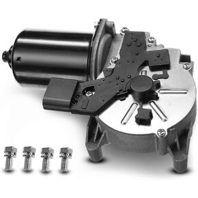 A-Premium Front Windshield Wiper Motor Compatible with BMW 525i, 525xi, 528i, 528i xDrive, 530i, 535i, 535i GT, 535i xDrive, 528xi, 535xi, 545i, 550i, 645Ci, 650i, M5, M6, 4-Pin