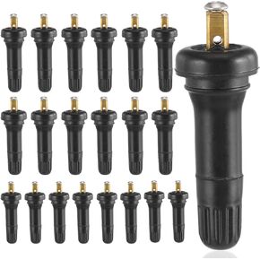 ACLONG Tire Pressure Sensor Valve Stem 17-20008 Snap-in Rubber TPMS Valve Fit for Chevrolet Buick Dodge Ford Chrysle Ram Cadillac Pontiac Subaru Lincoln- 20pcs