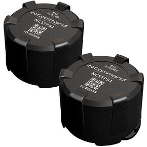 NCTP1002 Two-Sensor Tire Pressure Monitoring System, 2 Bluetooth-Enabled Tire Pressure Monitoring Sensors, Tire Pressure and Temperature