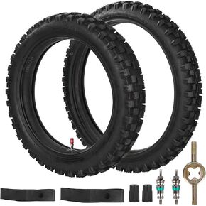 70/100-17 2.50/2.75-17 Motorcycle Tire and Inner Tube Off Road Fit for Coolster TaoTao 110cc 125cc 140cc QG-214 X-M125 125cc C70 CL70 CR80 CR80R CR80RB CRF80F CRF100F CRF125F CRF150R CT90 CT110 XR100R in Kuwait