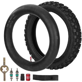 70/100-17 2.50/2.75-17 Motorcycle Tire and Inner Tube Off Road Fit for Coolster TaoTao 110cc 125cc 140cc QG-214 X-M125 125cc C70 CL70 CR80 CR80R CR80RB CRF80F CRF100F CRF125F CRF150R CT90 CT110 XR100R