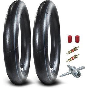 80/100-12 2.75/3.00-12 Inner Tube for 110cc 125cc CRF50 CRF70 XR70 CRF110 KLX110 TTR90 TTR110 PW80 RM60 RM65 DRZ110 TaoTao DB14 SSR Apollo Coolster Dirt Pit Bike Motorcycle Heavy Duty 2 Pack
