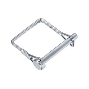 Square Safety Coupler Pin (1/4"x1.77"/ 6x45mm), Carbon Steel Shaft Locking Pin - for House Construction, Tractors, Trailers, Trucks, Mowers