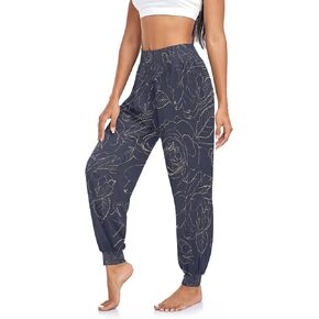 Women Boho Trousers Comfy Sweatpants Yoga Urban Dance Pants S-2XL