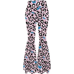 Regular Comfy and Soft Folder Over Women Flared Yoga Pants High Waist Yoga Pants for Ladies Office Work Hang Out