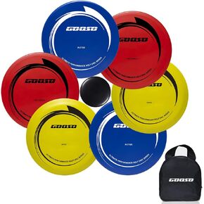 Disc Golf Set - Driver, Mid-Range and Putter Discs with Disc Golf Bag for Outdoor and Backyard, Comfortable Plastic, 6 Pack in Kuwait