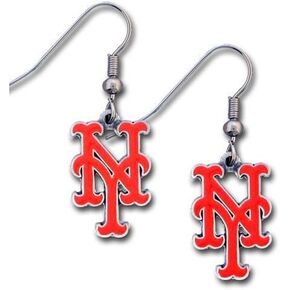 MLB New York Mets Dangler Earrings