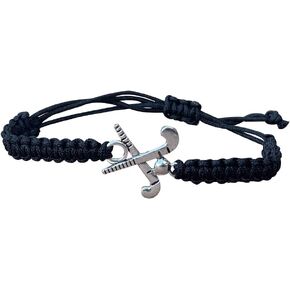 Sportybella Field Hockey Charm Bracelet- Adjustable Bracelets For Girls with Field Hockey Stick Charm. Field Hockey Jewelry Gifts for Field Hockey Players, Teams & Coaches. Friendship Bracelet.