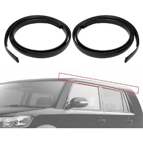 1 Pair Roof Molding Drip Weatherstrip Fit for Scion XB 2008-2015 Replace 75556-12171 (Left) 75555-12161 (Right), Car Roof Drip Side Finish Moulding, 2 Pcs