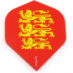 US Darts 3 Sets (9 Flights) Ruthless Standard 'English Lions' Dart Flights - 100 Micron, Extra Tough