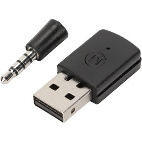 Dongle Adapter for, USB Wireless Audio Adapter Receiver and Transmitter for PS5, 33ft Transmission Distance