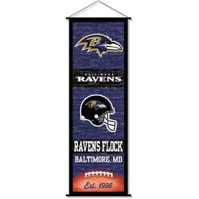 Baltimore Ravens Banner and Scroll Sign