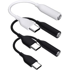 ACAGET USB C to 3.5mm Audio Adapter, 3 Pack USB Type C to AUX Dongle Cable 3.5mm Headphone Jack Converter for Samsung Galaxy S24 Ultra S23 S22 S21 A54 A53 USB C Earbuds Adapter for iPhone 15 Pro Max