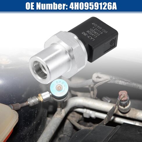 ACROPIX A/C Pressure Sensor Switch Air Conditioner Clutch Cycle Switch Fit for Audi A3 2015-2023 for Audi A6 2005-2022 No.4H0959126A - Pack of 1 in Saudi Arabia