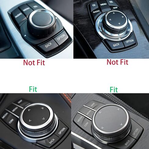 Bling Accessories for BMW 1 2 3 5 7 Series X1 X3 X5 X6 Media iDrive Control knob Cover Rhinestone Crystal Button (Large Size) in Kuwait