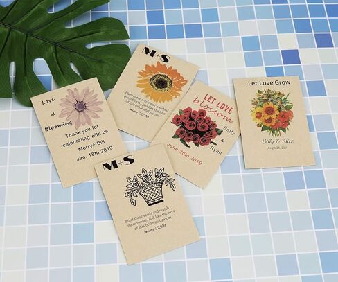 مغلفات بذور Soligt ذاتية الغلق، قابلة للطباعة - 100 قطعة، 3 بوصة × 4.5 بوصة، مظاريف ورقية صغيرة قابلة للإغلاق لتوفير البذور in Kuwait