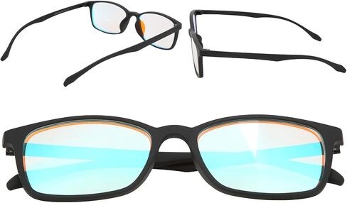 Color Blind Glasses, Full Frame Color Blindness Correction Glasses, Unisex Colorblind Glasses for Red Green Colorblindness, Color Vision Disorder, Color Weakness, Outdoor Indoor Use in Kuwait