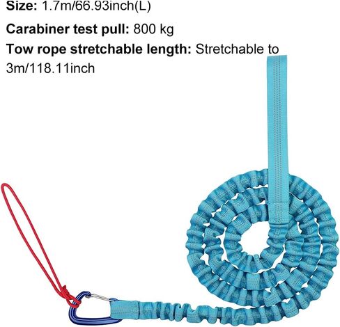 Tow Rope for Bicycle, Bicycle Towing Rope for Kids, Mountain Bike Tow Rope(Black) in Saudi Arabia