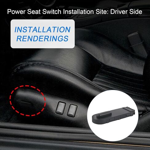 مفتاح مقعد الطاقة جانب السائق غير الرياضي متوافق مع 1997-2004 شيفروليه C5 كورفيت استبدال #10246852 in Kuwait