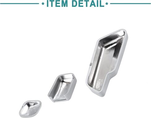 ACROPIX Left Right Car Interior Door Seat Adjust Button Switch Cover Trim Replacement Set Fit for Mercedes-Benz C300 - Pack of 6 Silver Tone in Saudi Arabia