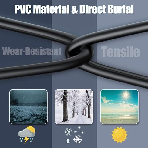 كابل إيثرنت Cat 7 بطول 500 قدم، كابل إيثرنت Cat 7 خارجي محمي ثلاثي، 24AWG عالي السرعة 10 جيجابت في الثانية 600 ميجا هرتز، دفن مباشر، مقاوم للماء، كابل شبكة SFTP LAN لألعاب جهاز التوجيه، 10 موصلات RJ45 in Kuwait