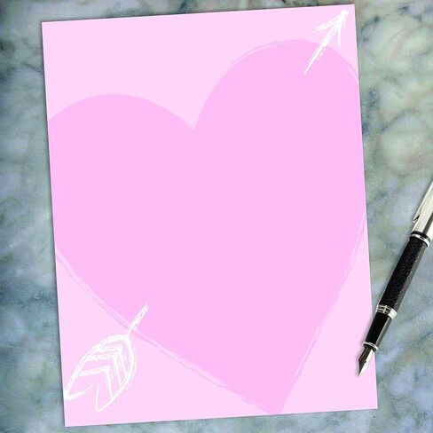Great Papers! Cutout Hearts Letterhead, 80 Count, 8.5"x11" (2014319) in Kuwait
