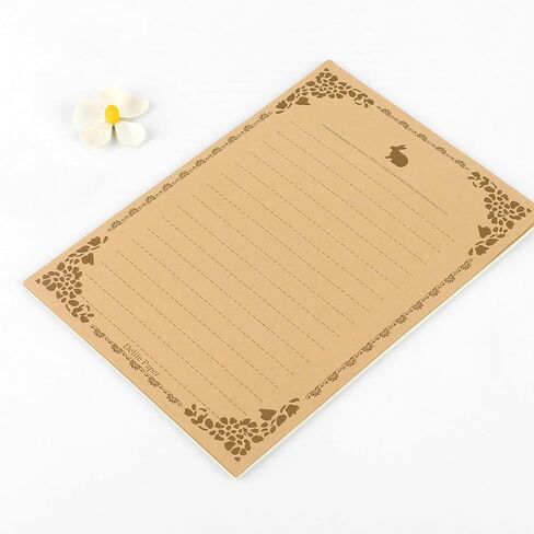 48 Sheets Stationery Set Vintage Stationary Paper Lined, Letter Writing Paper Size 5.7 X 8.4 Inch, Decorative Printer Paper For Invitation, Letter, Resume, Award, Diploma, Art, Craft, Certificate in Kuwait