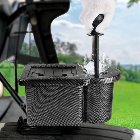 Deluxe Golf Ball Cleaner for Golf Cart Accessories, Upgraded Golf Club Cleaner&Ball Washer Kit Universal Fits EZGO, Club Car, Yamaha Carts in Saudi Arabia