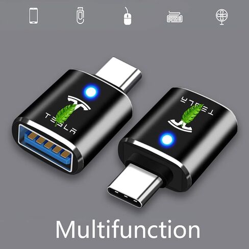 محول KIKIMO USB-C إلى USB 3.0 مناسب لطراز Tesla 3/Y/S/X، وملحقات Tesla Model 3/Y ومعظم المعدات الإلكترونية in Kuwait
