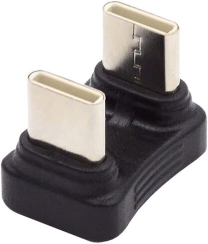 cablecc 480Mbps USB-C Type C Male to Male Coupler Extender Power Data Adapter Opposite U Shape Back Angled for Power Bank Phone Laptop in Saudi Arabia