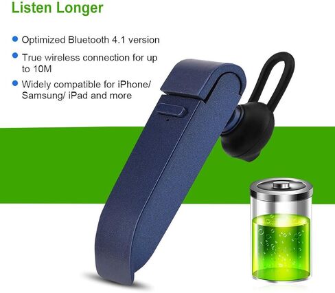 مترجم لغة ذكي، سماعة بلوتوث لاسلكية، ترجمة متعددة اللغات، سماعة رأس ترجمة محمولة، للتعلم والسفر والأعمال (أزرق) in Kuwait