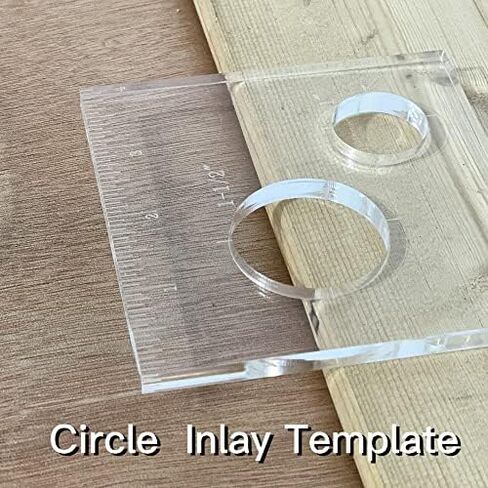 Pack of 4 Circle Inlay Template Set Router Templates for Woodworking,Router Jig Templates Decorative Templates in Saudi Arabia