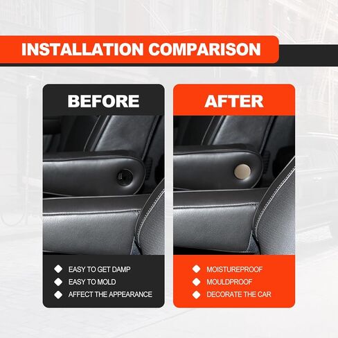 2pcs Armrest Cap Cover Compatible with 07-19 Tahoe Suburban Yukon Cadillac Escalade Seat Parts - Replaces 15279689 Vehicle Accessories Left or Right Rear Bucket Seats Arm Rest Handle Trim Bolt-Beige in Saudi Arabia