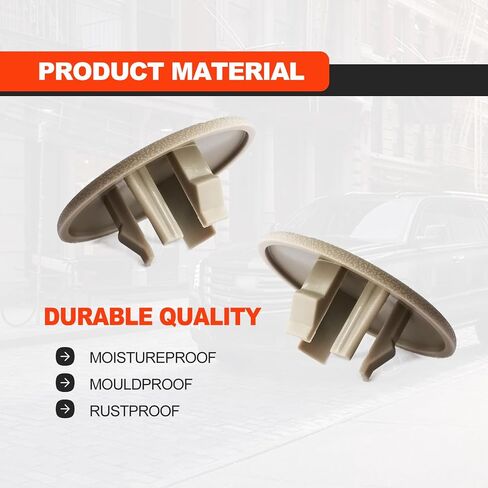 2pcs Armrest Cap Cover Compatible with 07-19 Tahoe Suburban Yukon Cadillac Escalade Seat Parts - Replaces 15279689 Vehicle Accessories Left or Right Rear Bucket Seats Arm Rest Handle Trim Bolt-Beige in Saudi Arabia