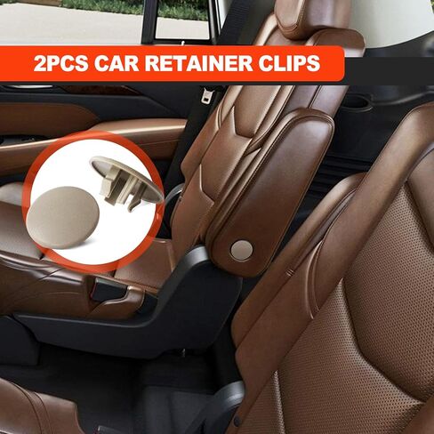 2pcs Armrest Cap Cover Compatible with 07-19 Tahoe Suburban Yukon Cadillac Escalade Seat Parts - Replaces 15279689 Vehicle Accessories Left or Right Rear Bucket Seats Arm Rest Handle Trim Bolt-Beige in Saudi Arabia