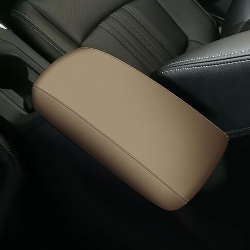 تويوتا RAV4 2013-2018 غطاء مسند الذراع مخصص صالح فو الجلود غطاء وحدة التحكم المركزية اكسسوارات السيارات الخط الأحمر in Kuwait