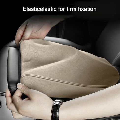 تويوتا RAV4 2013-2018 غطاء مسند الذراع مخصص صالح فو الجلود غطاء وحدة التحكم المركزية اكسسوارات السيارات الخط الأحمر in Kuwait