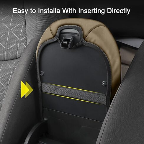 تويوتا RAV4 2013-2018 غطاء مسند الذراع مخصص صالح فو الجلود غطاء وحدة التحكم المركزية اكسسوارات السيارات الخط الأحمر in Kuwait