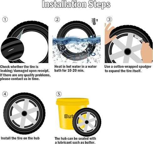 إطار فراغ YBang 100/65-6.5 للطرق الوعرة لـ VSETT 11+/Zero 11X/Dualtron لسكوتر كهربائي 11 بوصة، إطارات أوسع وأكثر سمكًا بدون أنابيب، عجلات احتياطية غير قابلة للانزلاق للسكوتر in Kuwait