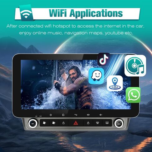 AWESAFE Android Car Stereo for Chevrolet Chevy Camaro 2010 2011 2012 2013 2014 2015, 10" Touch Screen Radio Upgarde WiFi Bluetooth 4G Online GPS Navigation CarPlay Android Auto, 4GB+64GB in Saudi Arabia