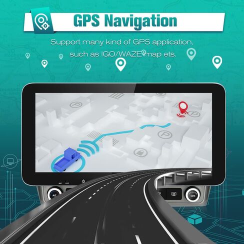 AWESAFE Android Car Stereo for Chevrolet Chevy Camaro 2010 2011 2012 2013 2014 2015, 10" Touch Screen Radio Upgarde WiFi Bluetooth 4G Online GPS Navigation CarPlay Android Auto, 4GB+64GB in Saudi Arabia