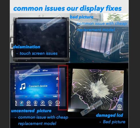 [OEAutoTronics] شاشة لمس Uconnect مقاس 8.4 بوصة 4C UAQ LCD شاشة ملاحة راديو دودج رام كرايسلر جلاديتور كومباس رانجلر شيروكي تشالنجر تشارجر دورانجو 2017-2022 استبدال # LA084X01 in Saudi Arabia