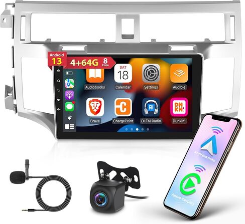 [4G+64G] 8 Core Car Radio for Toyota Avalon 2006 2007 2008 2009 2010 - Android 13 Touch Screen Avalon Stereo, DSP 32 EQ/IPS/Apple Carplay/Android Auto/SWC/BT/WiFi + AHD Backup Camera in Saudi Arabia