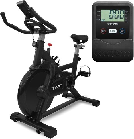 JAPAN Stationary Exercise Bike for Home - Cycling Bike with LCD Monitor & Comfortable Seat Cushion, ST128 in Saudi Arabia