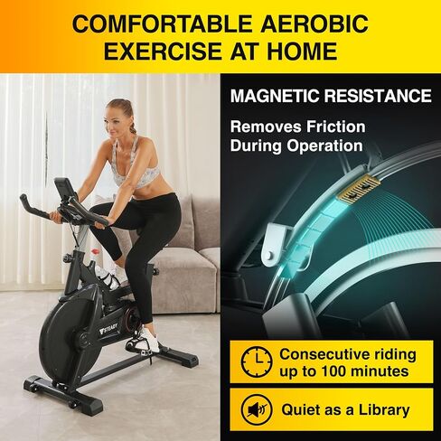 JAPAN Stationary Exercise Bike for Home - Cycling Bike with LCD Monitor & Comfortable Seat Cushion, ST128 in Saudi Arabia