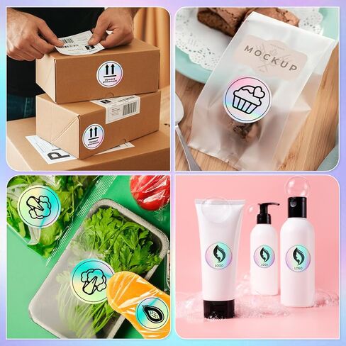 2inch Thermal Labels, 500 Pcs Round Self-Adhesive Direct Thermal Printer Label for Color Coding Label Printer, Logo, Name Price Tag, Shipping Address, Thank You Small Business QR Code in Saudi Arabia
