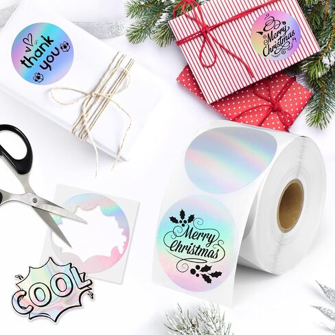 2inch Thermal Labels, 500 Pcs Round Self-Adhesive Direct Thermal Printer Label for Color Coding Label Printer, Logo, Name Price Tag, Shipping Address, Thank You Small Business QR Code in Saudi Arabia
